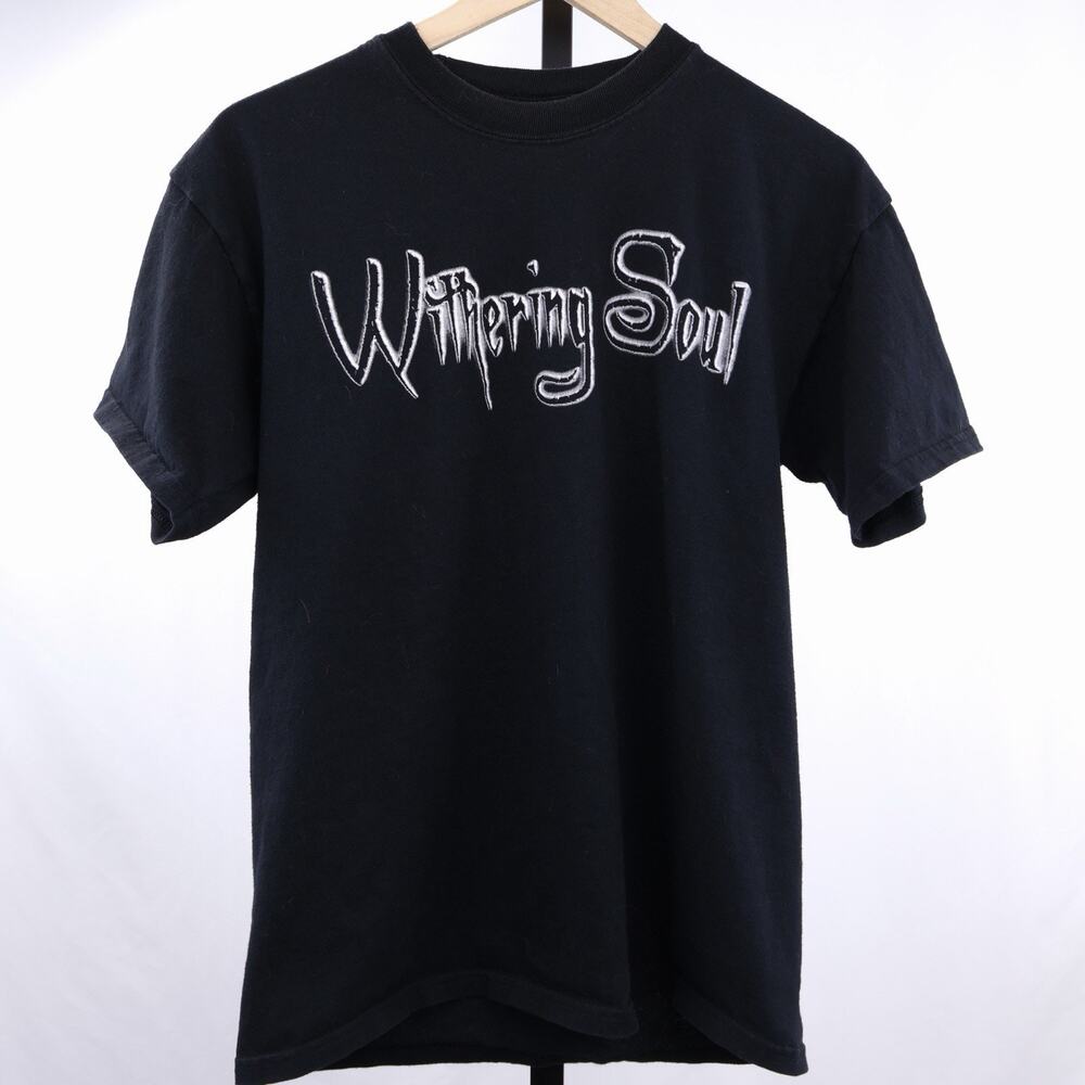 Withering Soul‎ Paranormal Black Metal Band T Shirt Mens Large Double Sided Y2K